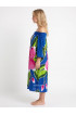 Hand Painted Rayon Off Shoulder Dress